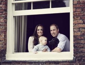 Кейт Миддлтон, принц Уильям и принц Джордж (фото: Getty Images/fotobank.ua)