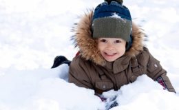 ребенок зима - фото