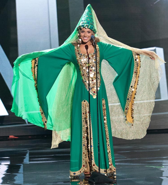 Cynthia Samuel, Miss Lebanon 2015 debuts her National Costume on stage at Planet Hollywood Resort & Casino Wednesday, December 16, 2015. The 2015 Miss Universe contestants are touring, filming, rehearsing and preparing to compete for the DIC Crown in Las Vegas. Tune in to the FOX telecast at 7:00 PM ET live/PT tape-delayed on Sunday, Dec. 20, from Planet Hollywood Resort & Casino in Las Vegas to see who will become Miss Universe 2015. HO/The Miss Universe Organization