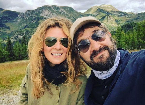 Жанна Бадоева с мужем в Альпах