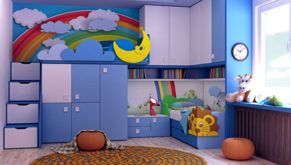 детская комната для мальчика - фото