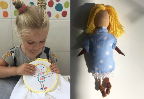 Мини-копия мамы: кукла из ткани своими руками для легких расставаний с ребенком