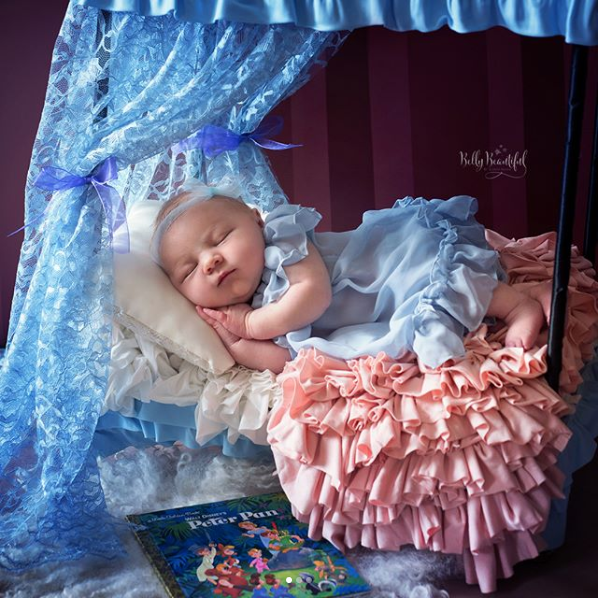 фотосессия новорожденных в стиле Дисней Питер Пэн
