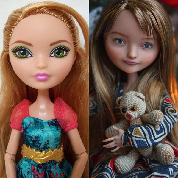 украинская художница создает куклам новые лица