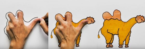 как нарисовать животное - верблюда - идеи рисования для детей