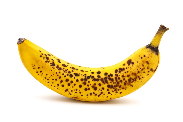 вкусный банан, спелый банан