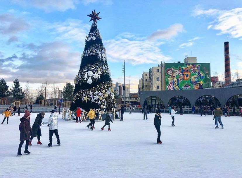 Новогодние катки в Киеве под открытым небом