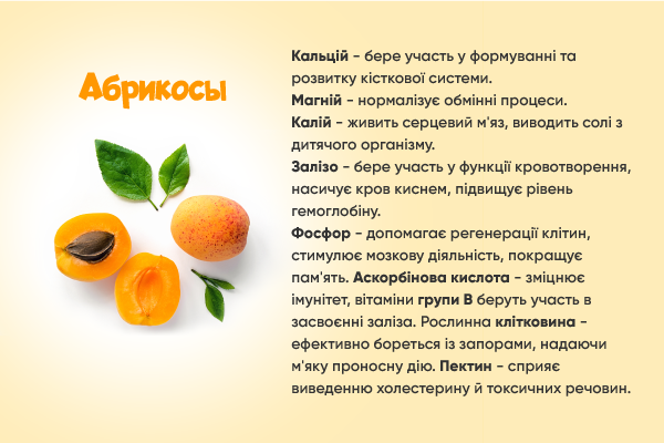 абрикос прикорм