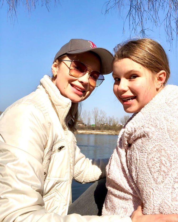 Лидия Таран с дочерью Василиной