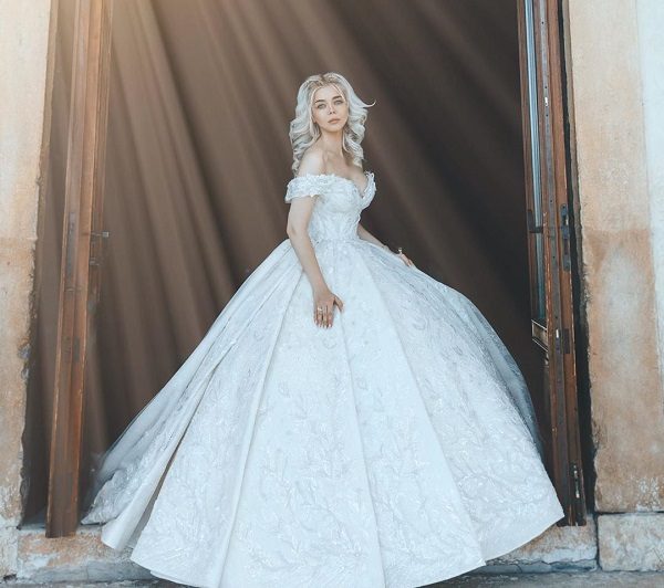 Алина Гросу свадебное платье