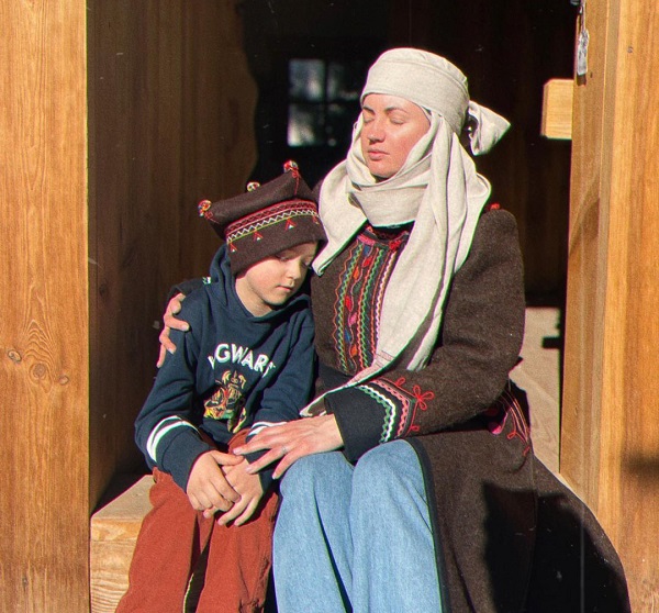 Оля Цибульська з сином