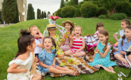 діти, літо, пікнік