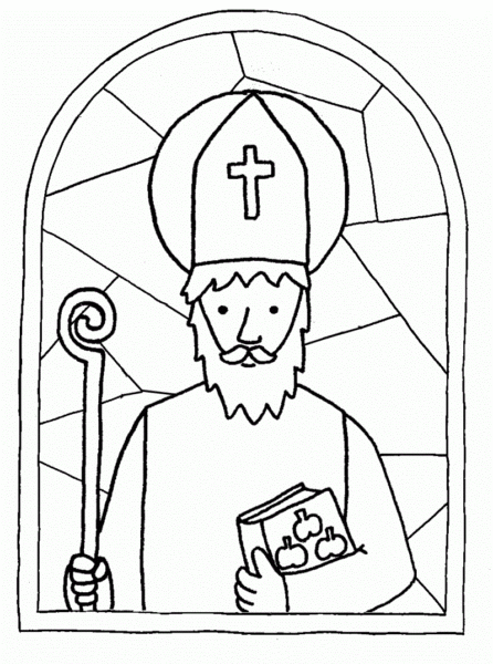 Святий Миколай розмальовка